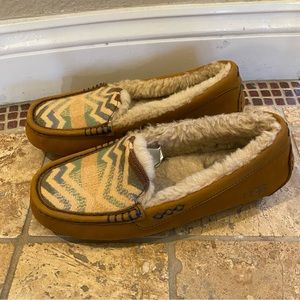 UGG x PENDLETON Women Ansley Moccasin Slippers Size 9